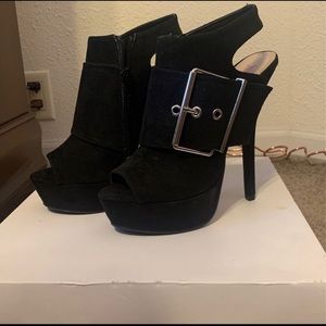 Black Just Fab Amorette Heels size 7.5